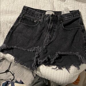 Abercrombie & Fitch Black Jean Shorts